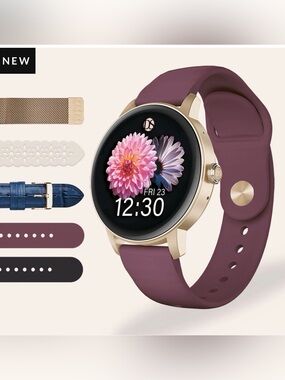 Daniela Swaebe Ora Women's Smartwatch Set with 5 Straps - Rose Gold